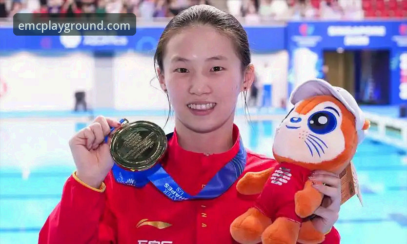 一位16岁小将的夺冠背后，EMC体育平台如何见证中国跳水新星崛起？